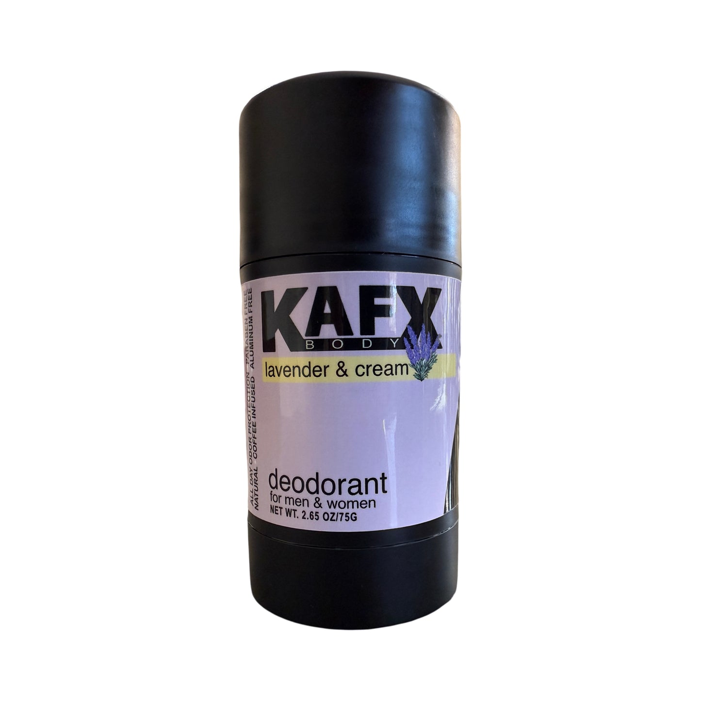 Lavender Cream  KAFX Body Natural Coffee Infused Deodorant