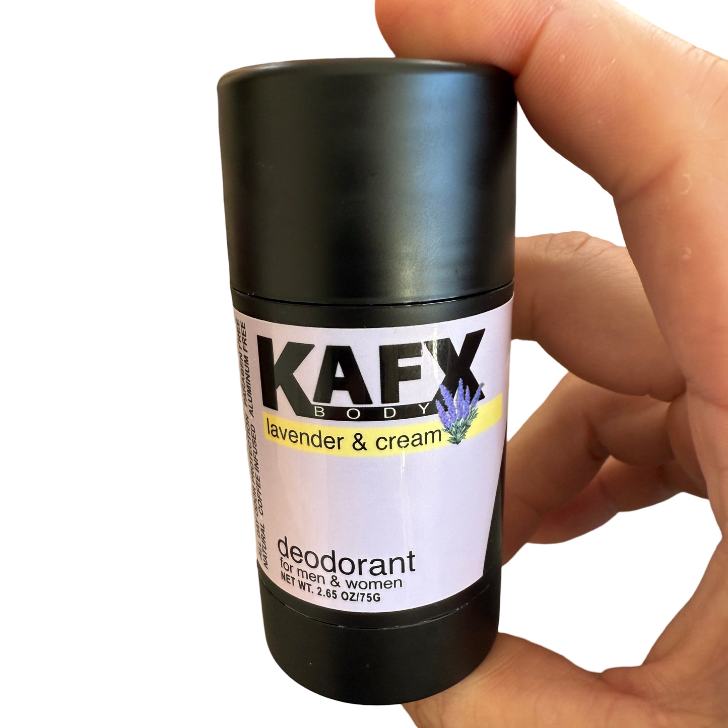 Lavender Cream  KAFX Body Natural Coffee Infused Deodorant