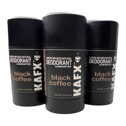 Coffee Shop 3 Pack of KAFX Body Natural Deodorant