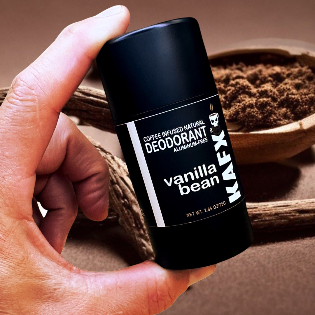 Vanilla Bean 3 Pack Natural Coffee Infused Deodorant