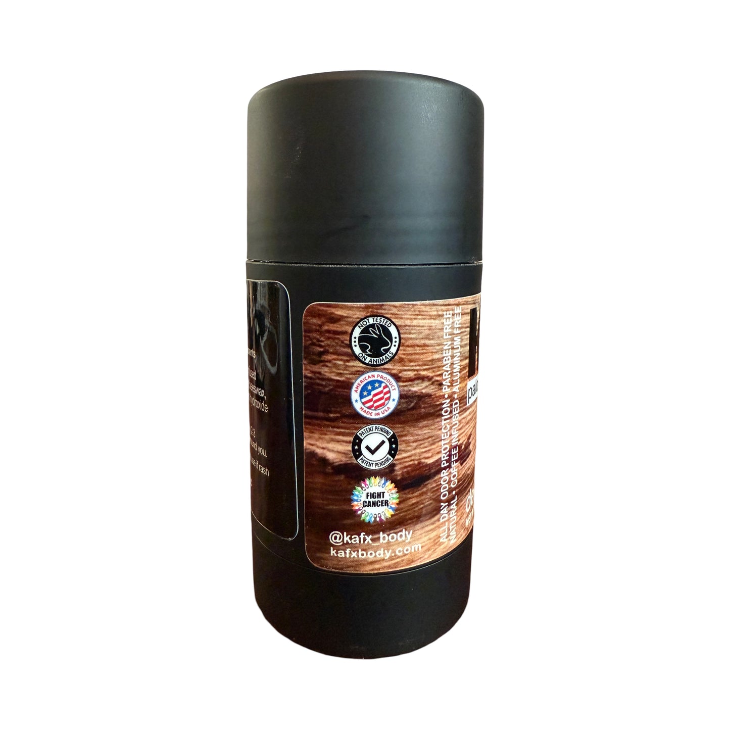 Palo Santo + Sandalwood  KAFX Body Natural Coffee Infused Deodorant