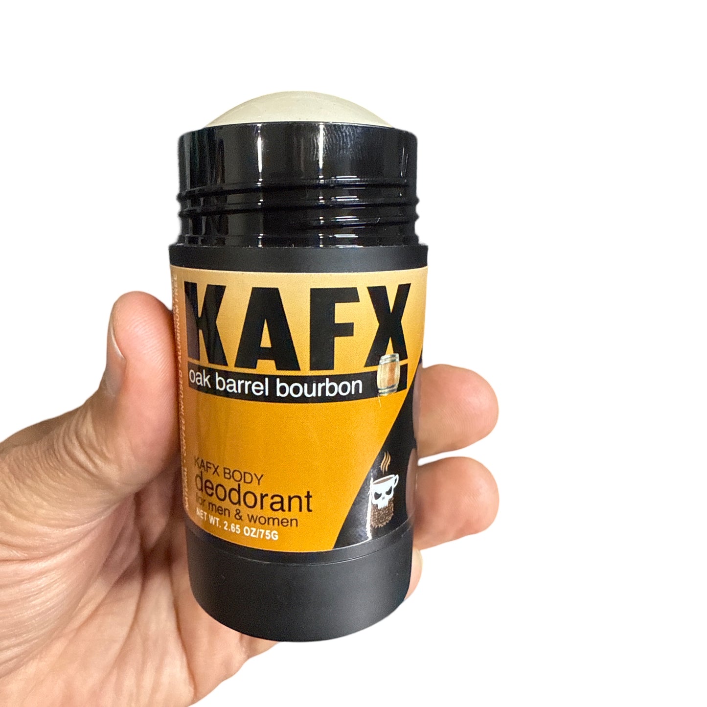 Oak Barrel Bourbon KAFX Body Natural Coffee Infused Deodorant