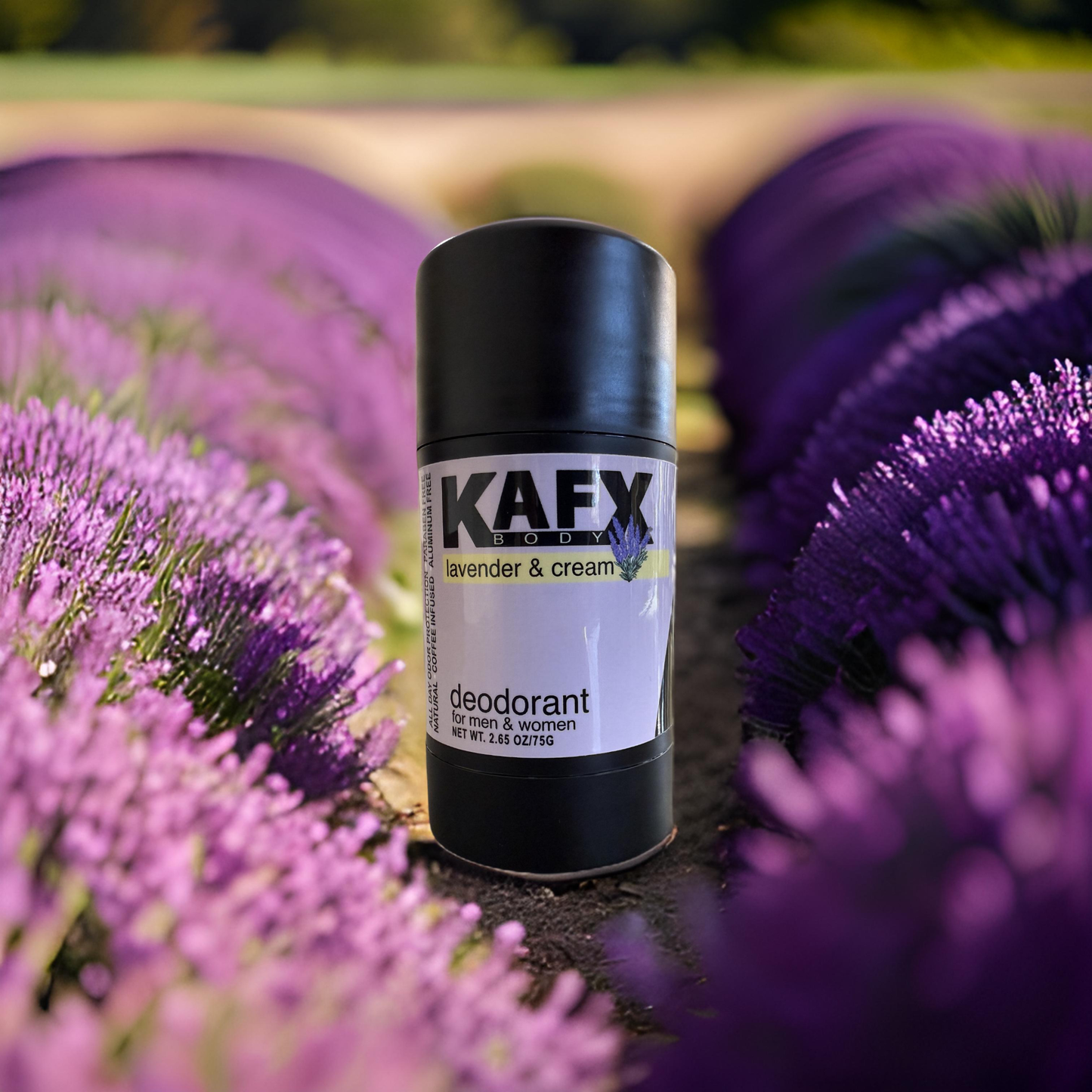 Lavender Cream  KAFX Body Natural Coffee Infused Deodorant